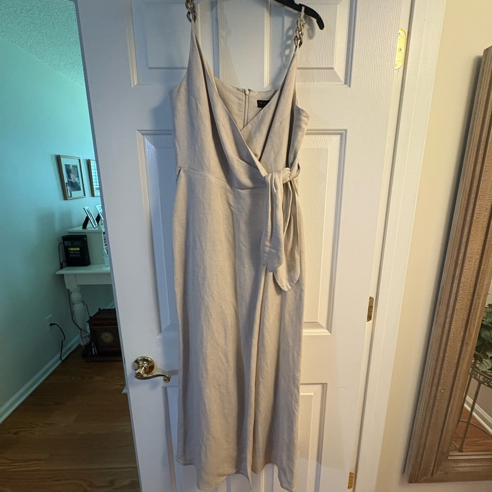 Donna Karan Cream Maxi Dress
